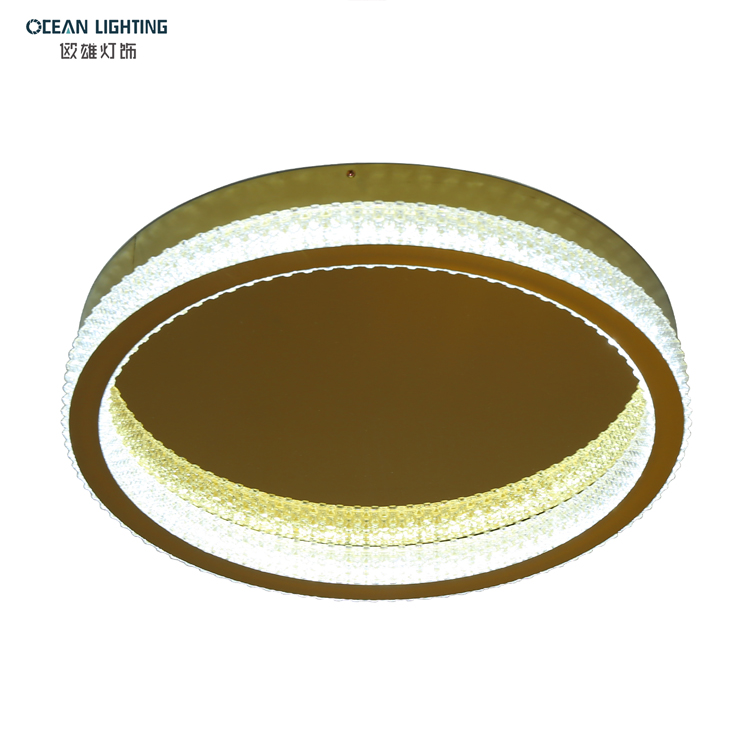 Ocean Lighting Modern Golden Crystal Wall Lamp Acrylic Ceiling Light