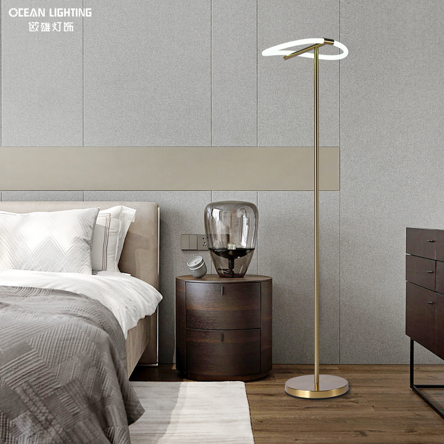 Modern Custom Indoor Bedside Decorative Standing Night Light LED Floor Lamps for Living Room