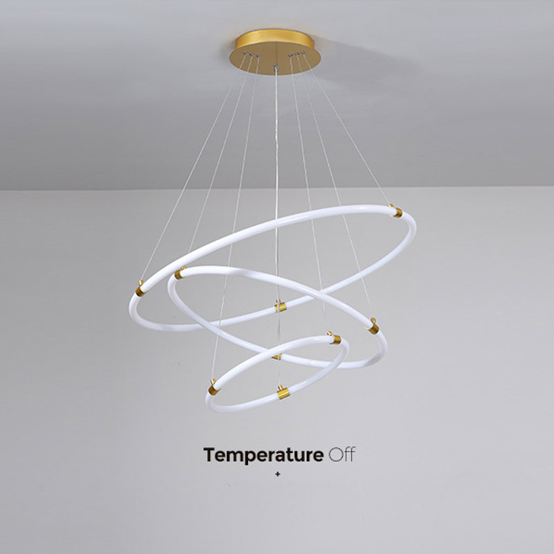 Nordic Dining Led Brass Modern Kitchen Celling Pendant Lamp Light Round for Living Room
