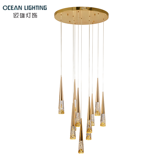 Ocean Lighting Modern Interior Decoration Light Luxury Crystal Chandeleir 