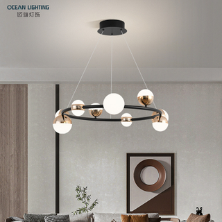 Ocean Lighting European Design Style Simple Modern Living room Led Chandelier For Home