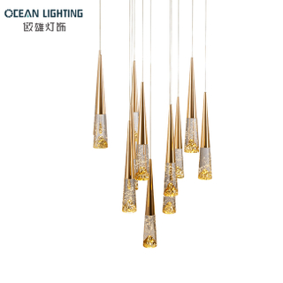 Ocean Lighting Modern Interior Decoration Light Luxury Crystal Chandeleir 