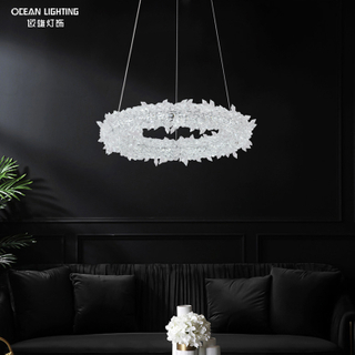 Nordic LED Pendant Lamp Dining Crystal Pendant Light Modern Chandelier for Kitchen