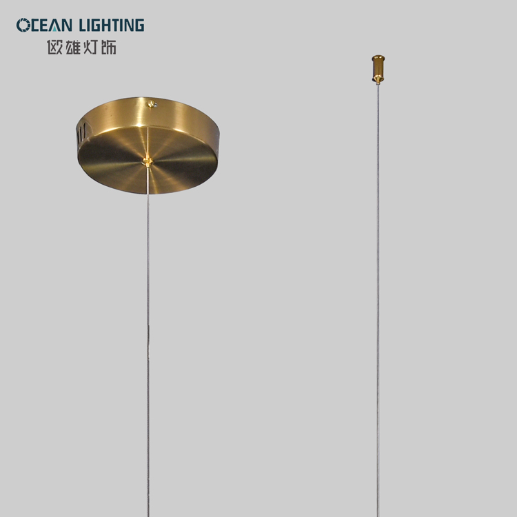 Gold Metal Nordic Dinner Modern Style Pendant Lamp Led Minimalist Pendant Hanging Lights for Kitchen