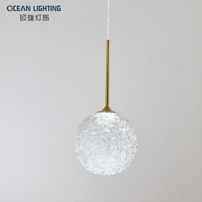 Ocean Lighting Interior Decoration Circular Light Luxury Acrylic Pendant Lamp 