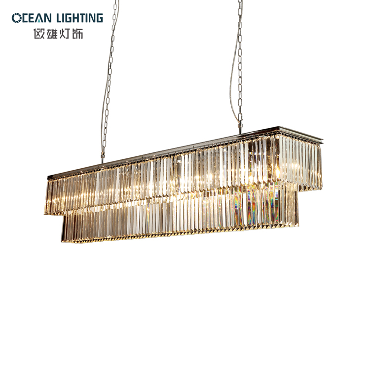 Modern LIving Room Chrome Chinese K9 crystal Hanging Chandelier 