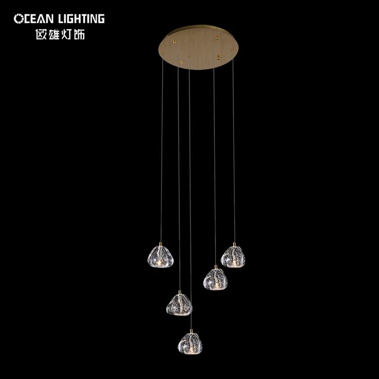 Luxury Fashion Simple Modern Clear Ceiling Lighting Crystal Chandelier