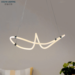 modern 360 degree silicone extrusion tubes led pendant lamp