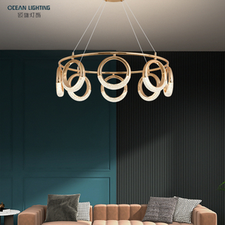 Ocean Lighting Morden Living Room Home Decorative Luxury Round Shape Pendant Light