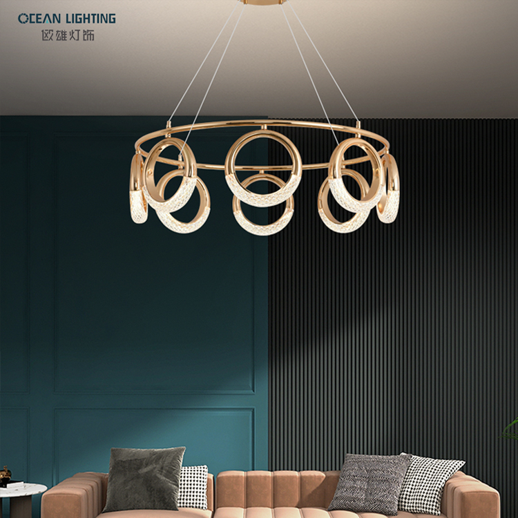 Ocean Lighting Morden Indoor Home Decorative Acrylic Luxury Chandelier