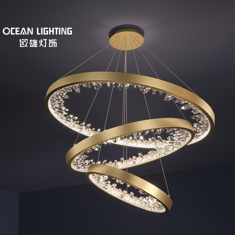 OCEAN LMAP Contemporary Minimalist Hanging Decorative Modern Design Circle Led Chandeliers