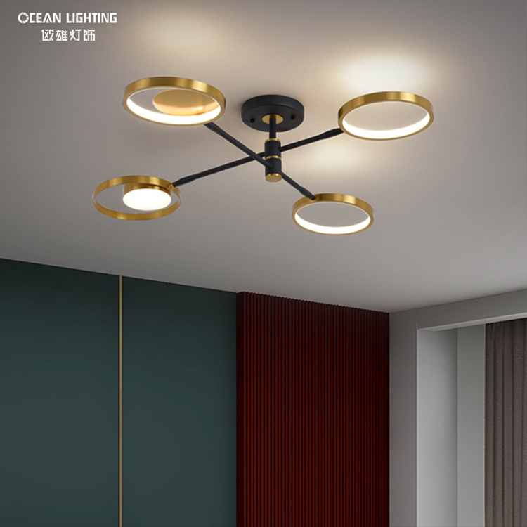 Ocean Lighting LED Gold Indoor Living Room Lighting Ceiling Light