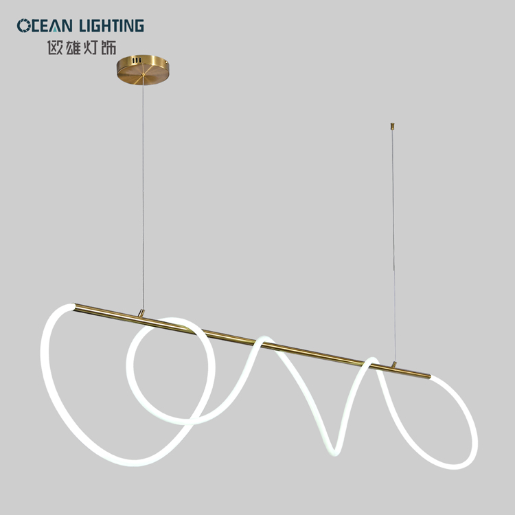 Long Innovation Silicone Line DIY Modelling Postmodern Popular Simplify Style Indoor Pendant Light 