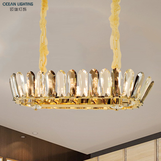 Modern luxury cylinder shade led pendant light chandeliers home